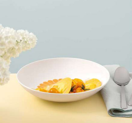 Villeroy & Boch Fleur Pastaschale – 0,62 l, Porzellan, Gelb, spülmaschinenbeständig, mikrowellengeeignet