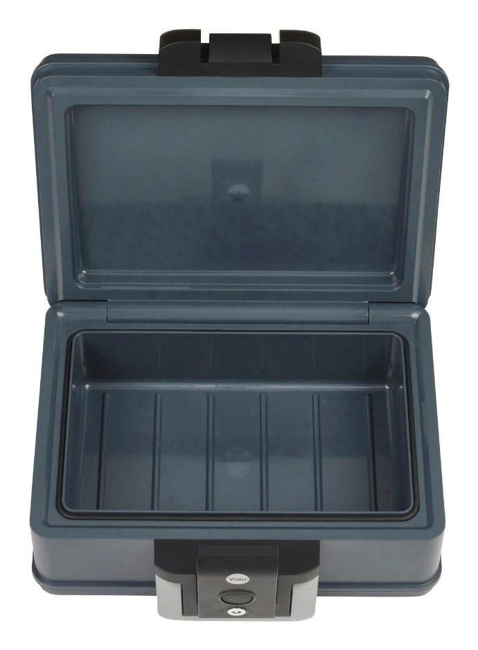 Yale Dokumentenkassette – mit Schlüsselschloss, Kunststoff, schwarz, 405 × 320 × 145 mm