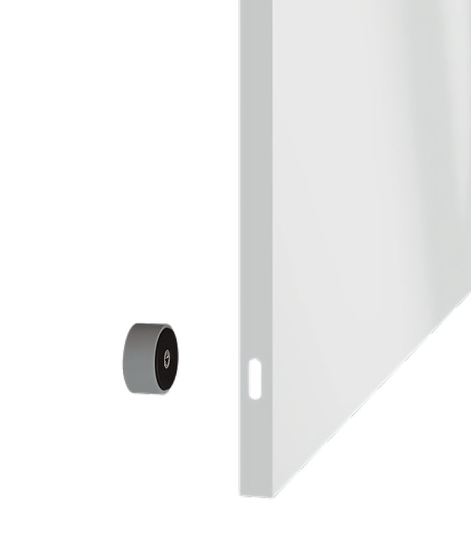 Franken Whiteboard – 90 × 120 cm, lackierter Stahl, magnetisch, Wandmontage, inkl. Befestigungsmaterial