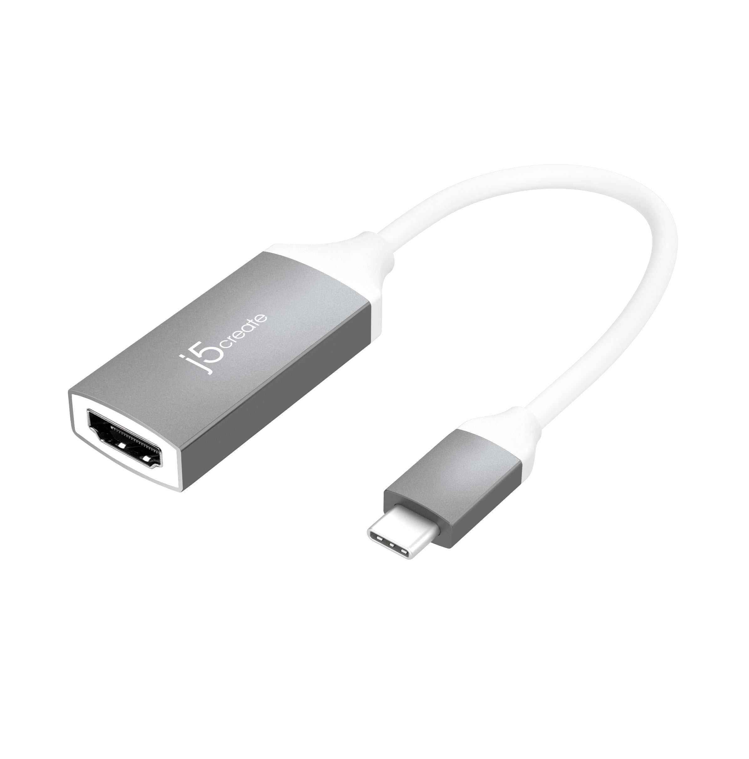 j5create JCA153G-N USB-C zu HDMI Adapter – 4K (3840 × 2160) @ 60 Hz, 14,5 cm, HDMI 2.0