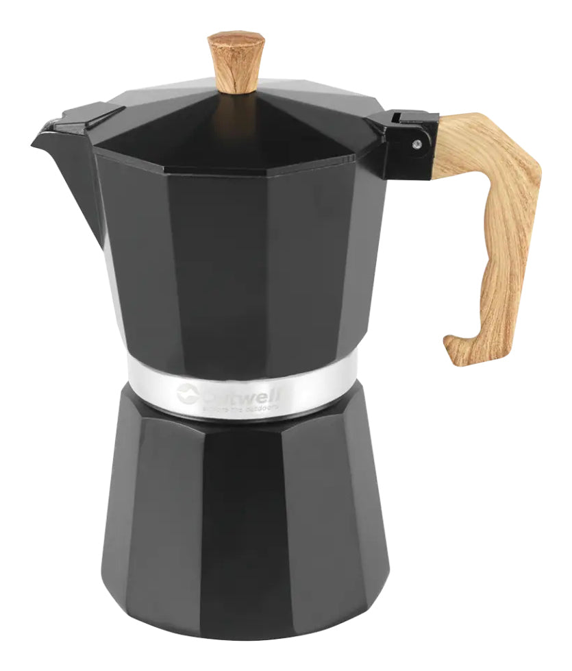 Outwell Brew Espresso Maker L Espressomaschine (Siebträger) – 0,3 l, schwarz, 10,0 × 19,0 × 16,0 cm
