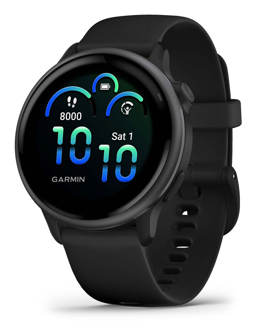 Garmin Vivoactive 6 – GPS-Smartwatch – GPS, ANT+, Farbdisplay, Touchscreen, Schwimmen, Schwarz, Sportarmband