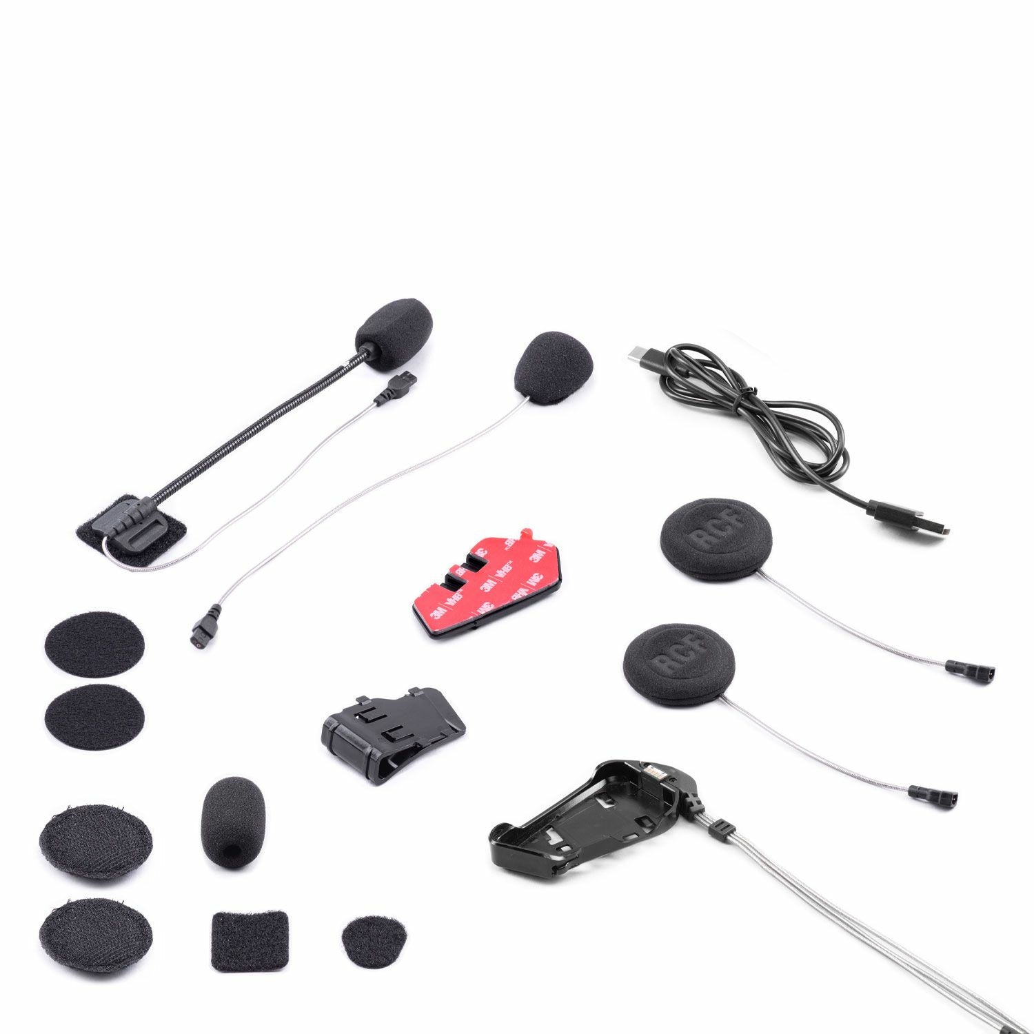 Midland R1 Mesh Lautsprechertelefon – Bluetooth – für Motorrad – Schwarz/Weiss
