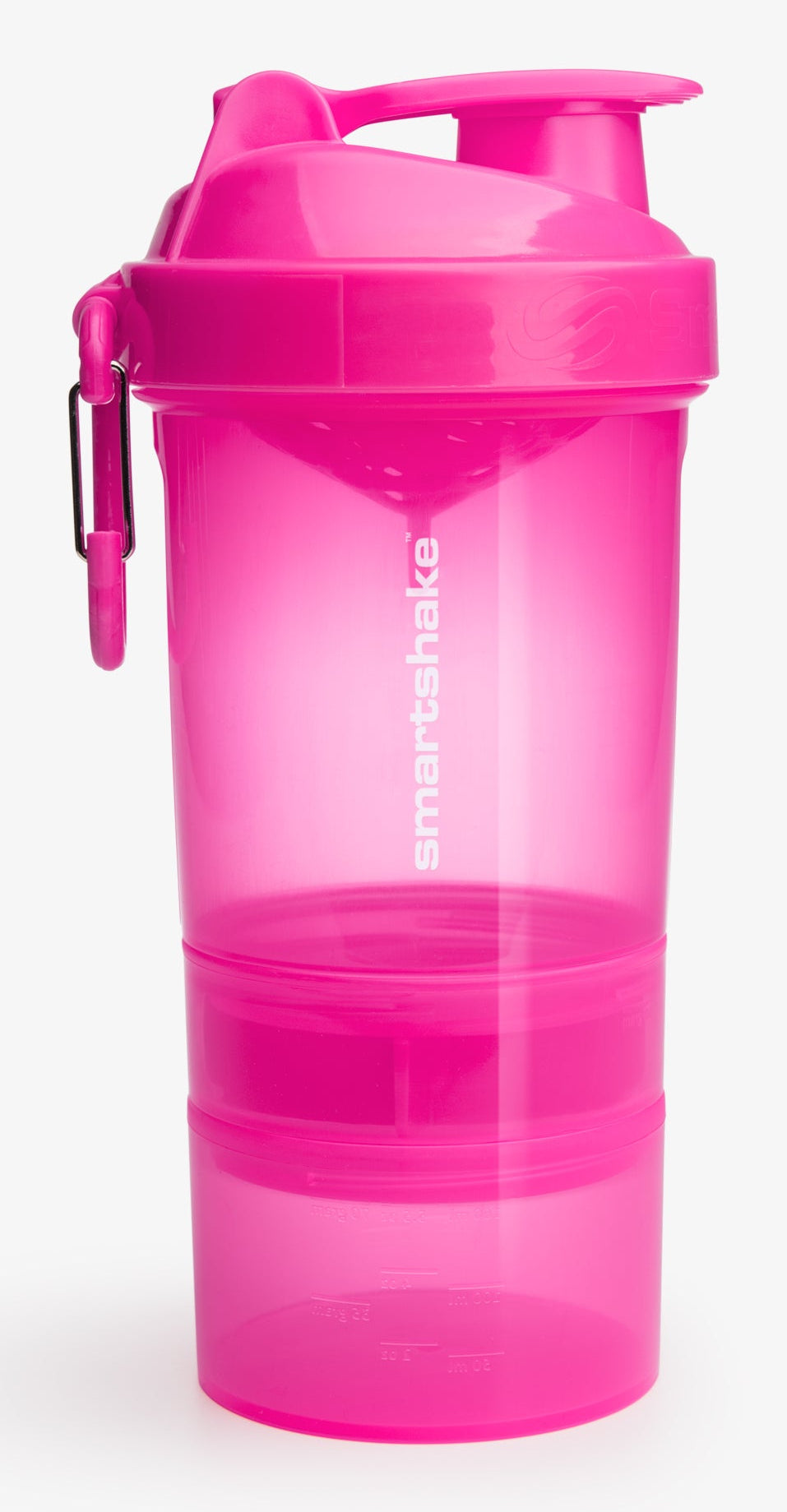 Smartshake Original2GO Trinkflasche 600 ml – Kunststoff, Klappdeckel, Pink