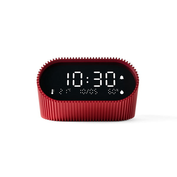 Lexon Wecker Ray Clock – digital, rot, Schlummerfunktion, Thermometer