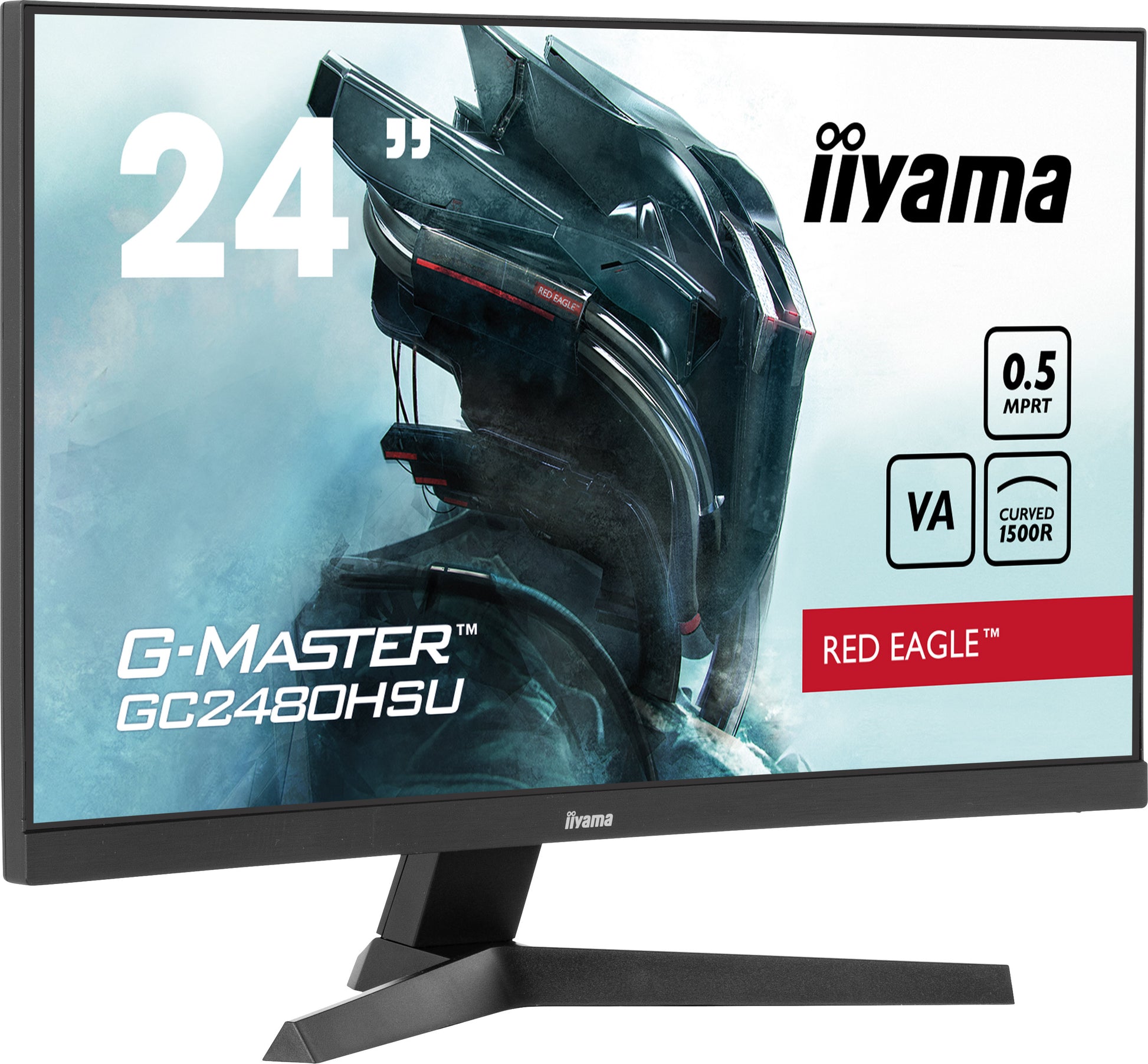 iiyama G-MASTER GC2480HSU-B1 – 24" Full HD VA 180 Hz Curved – Lautsprecher, HDR