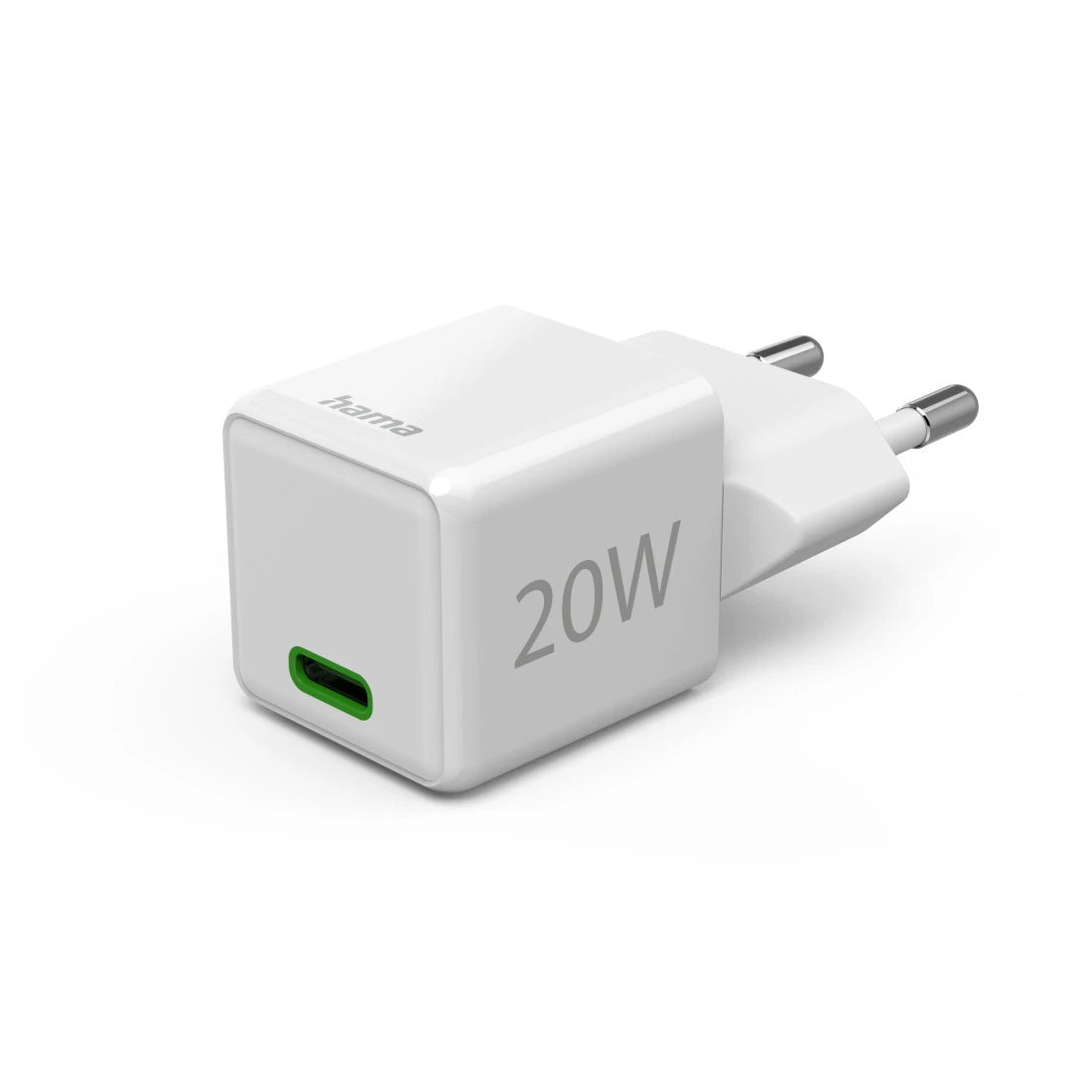 Hama 00201980 USB-Ladegerät 20 W – USB-C×1, PD 3.0, QC 3.0 – für Smartphone – Weiss