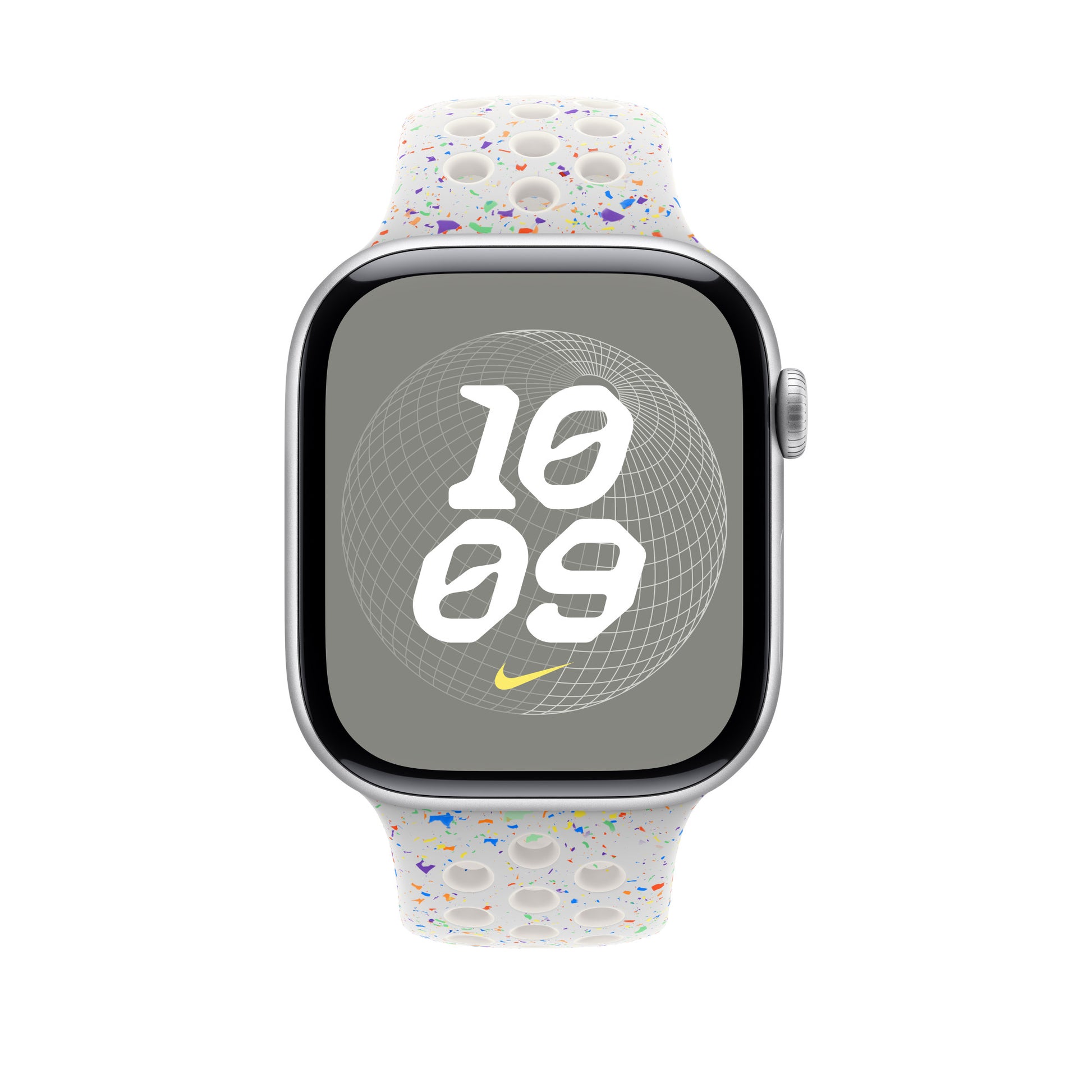 Apple Pure Platinum Sport Band – Armband – für Apple Watch 46 mm, Weiss, M/L, Polymer