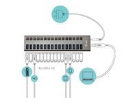i-tec Ladegerät – 90 W, 16× USB-A, USB 3.0 – für Notebooks, PCs, Tablets