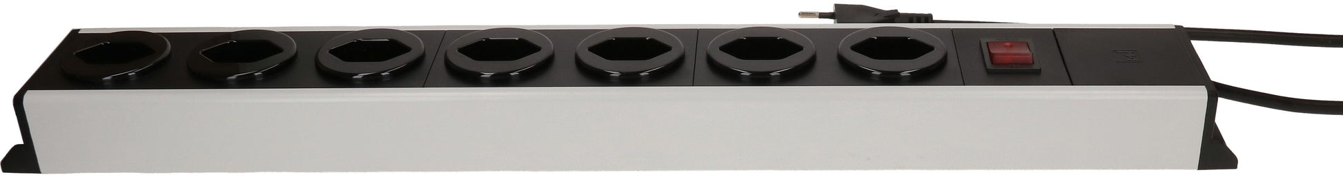 Max Hauri AG Max Hauri POWER-LINE – Steckdosenleiste, 7× T13, mit Schalter, 1,5 m, Stecker T12