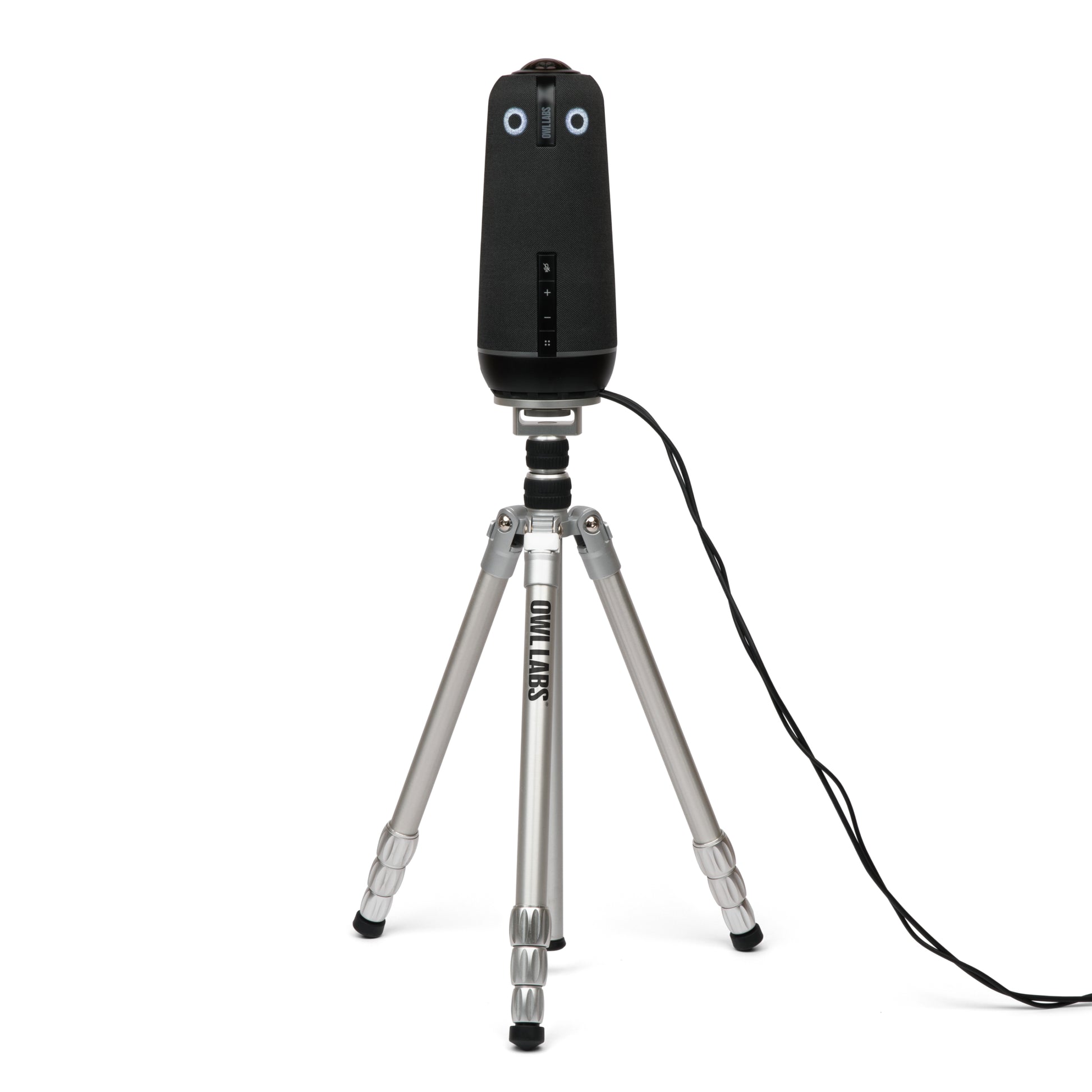 Owl Labs Meeting Owl Stativ – 3-Bein, 44,8 cm, 1/4" Montage, 360° – für Meeting Owl 3, Meeting Owl 4+ – Silber