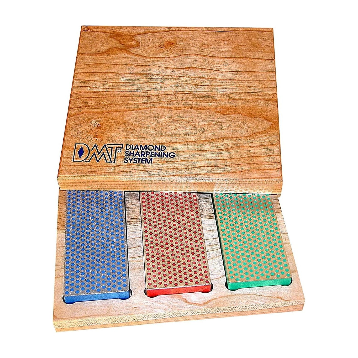 DMT 3-teiliges Schärfstein-Set, 152 × 51 × 19 mm Diamant – in Holzbox
