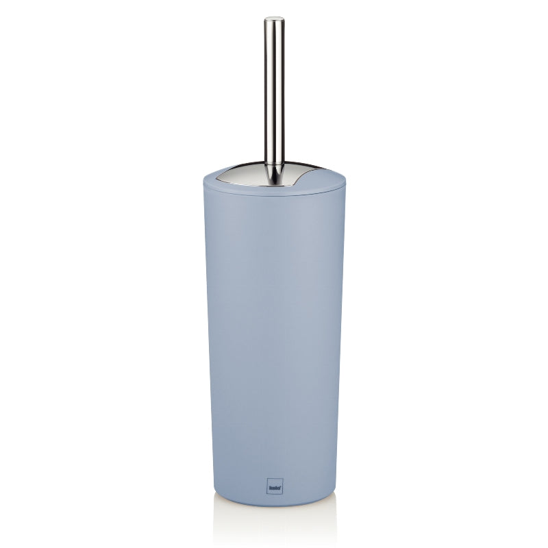 Kela WC-Bürstenset – Kunststoff, Hellblau, mit Deckel, H 36,5 cm, Ø 11 cm