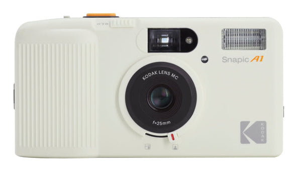 Kodak Snapic A1 – Kompakt-Filmkamera, 35 mm, 25 mm, Integrierter Blitz, Weiss
