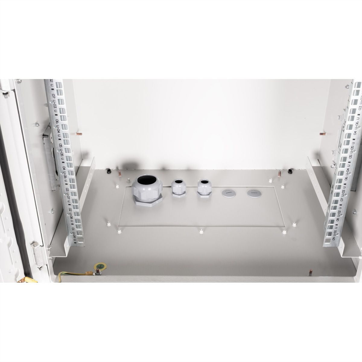 ROLINE Pro – 19" Wandverteiler 9U, IP55, abschliessbar, 600 × 450 × 579 mm, lichtgrau, Stahl