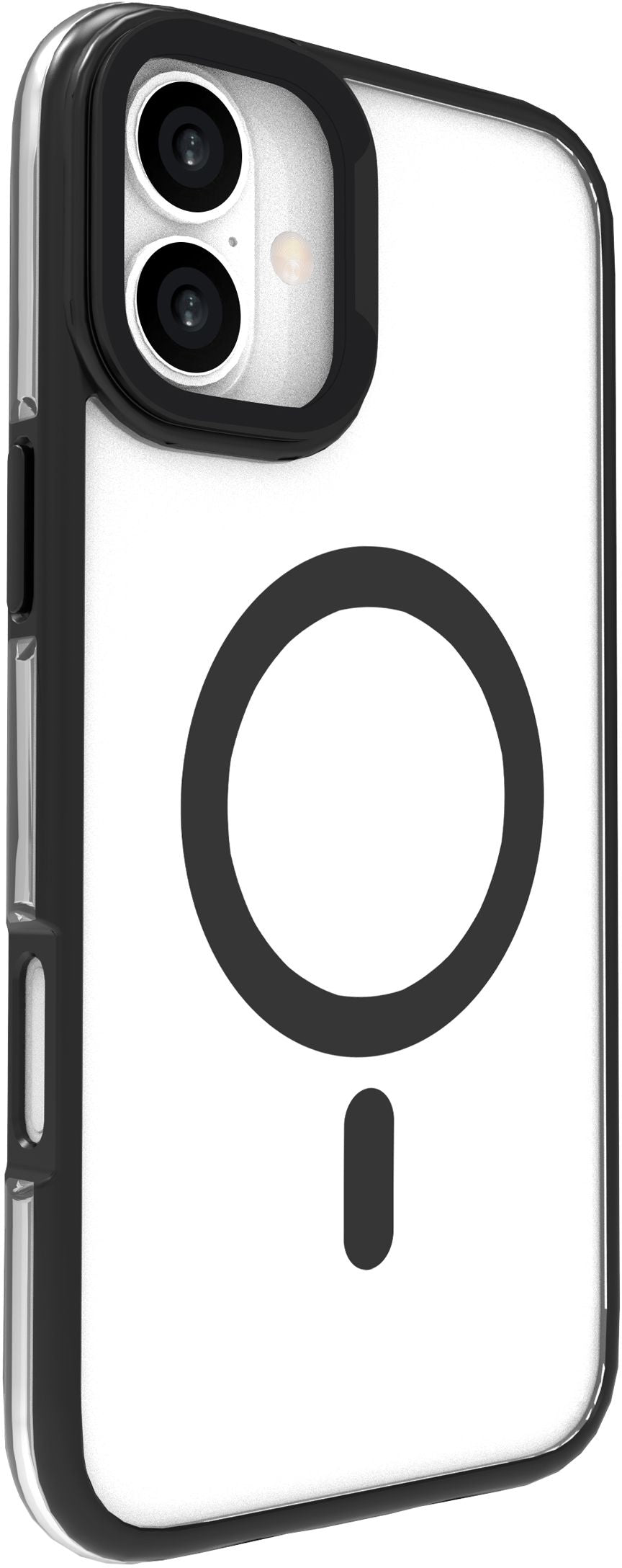 eSTUFF INFINITE (GRS) HELSINKI Backcover – für Apple iPhone 16, MagSafe, PC+TPU, schwarz