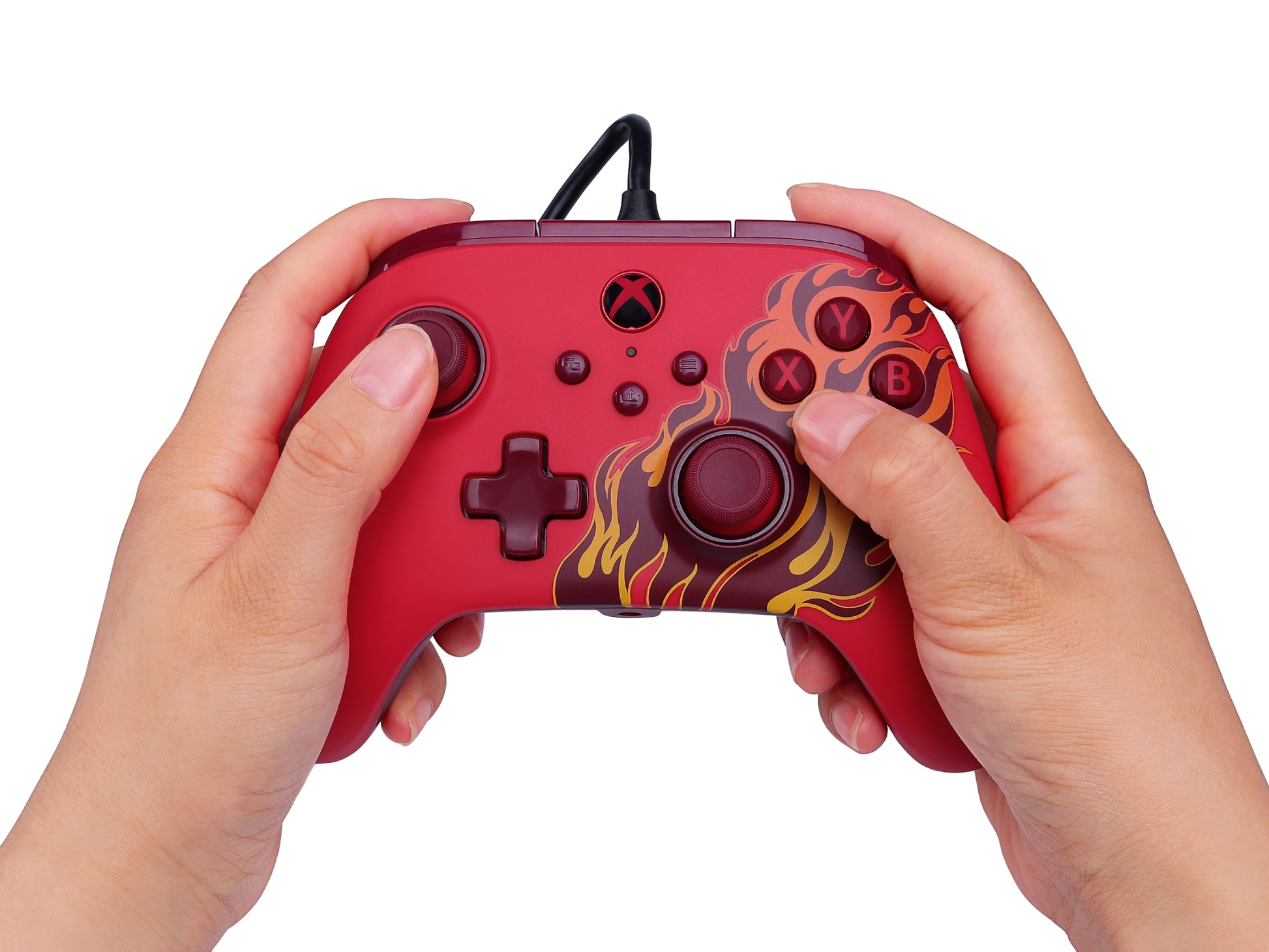 PowerA Advantage Wired XBGP0543 – Gamepad – USB (kabelgebunden) – Programmierbare Tasten – für Xbox & PC – Rot