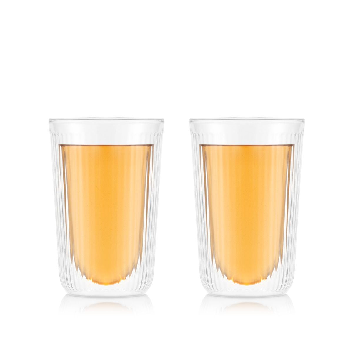 Bodum Douro Trinkglas – 2er Set, 250 ml, Ø 8,2 cm, H 12,2 cm, Borosilikatglas, Transparent, doppelwandig