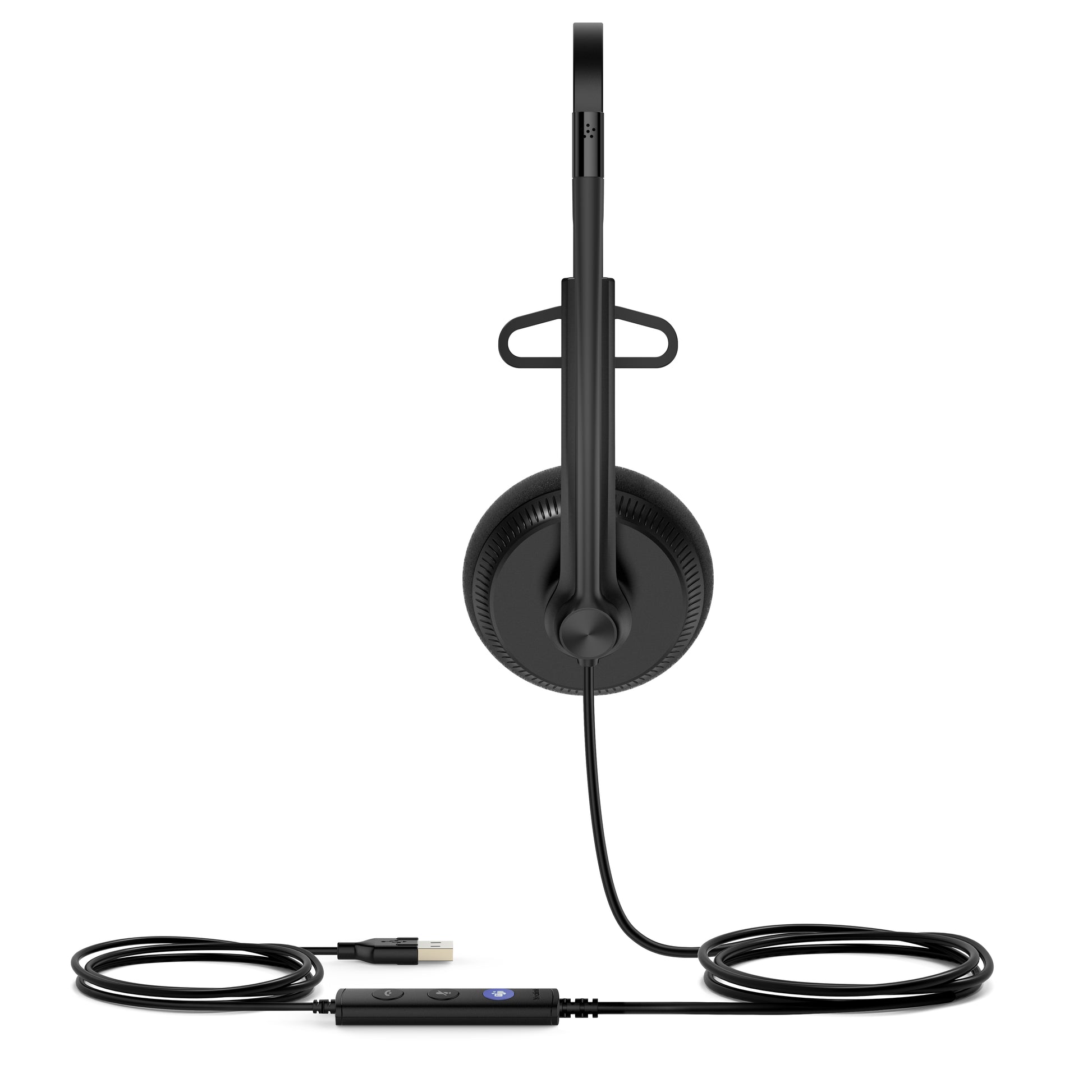 Yealink UH34 Lite Office-Headset – On-Ear, Mono, USB-A, für T41S, T42S, T46S und andere, Schwarz