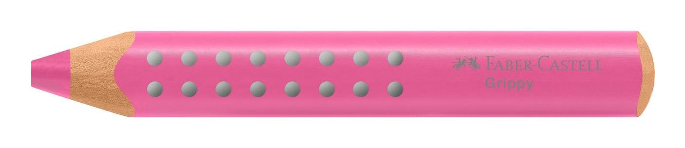 Faber-Castell Grippy Buntstifte – Jumbo, Aquarell, Dreikant, Einzelstift Bonbonrosa