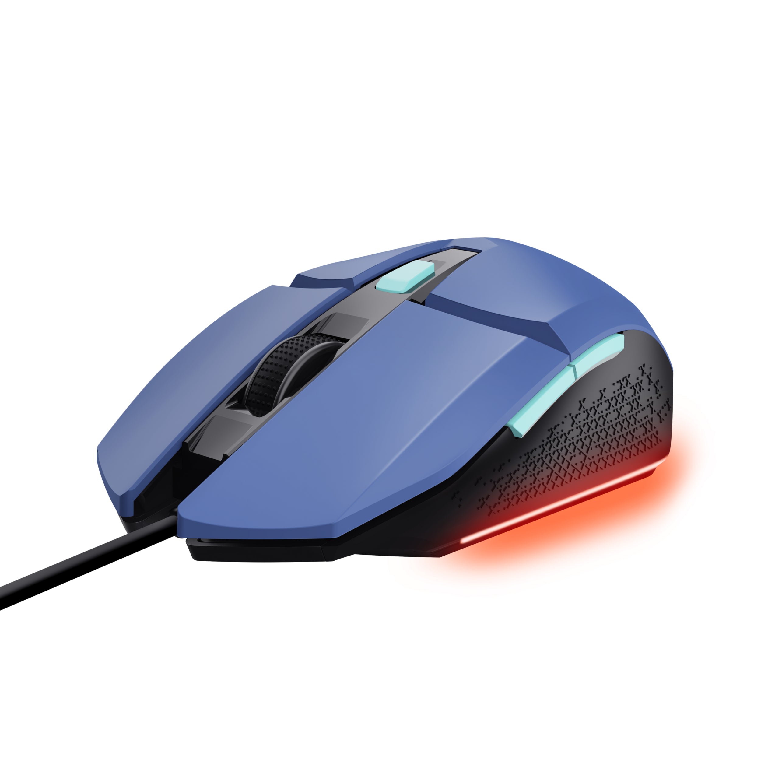 Trust GXT109 Felox – Gaming-Maus – Kabelgebunden (USB-A), 6400 DPI, RGB-Beleuchtung, beidhändig, Blau