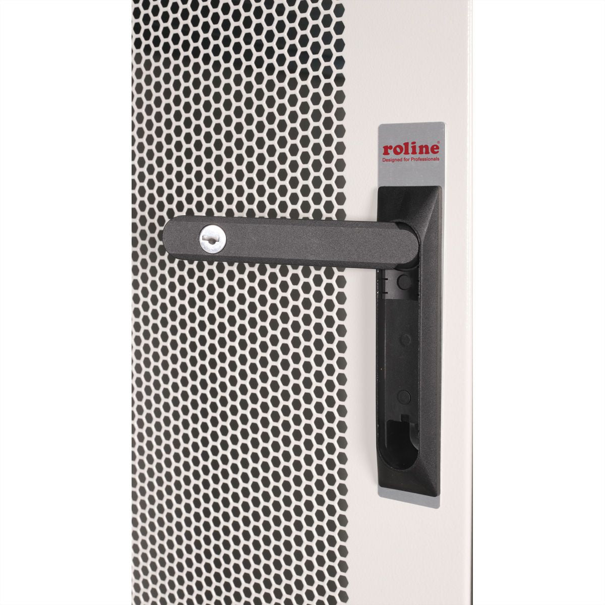 ROLINE Basic – 19" Netzwerkschrank 42U, IP20, abschliessbar, 600 × 1000 × 2010 mm, lichtgrau, Stahl