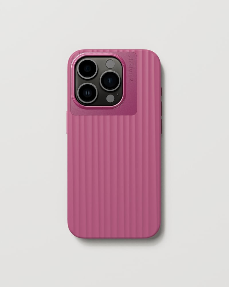 NUDIENT Bold – Backcover – für Apple iPhone 15 Pro – PC, Deep Pink