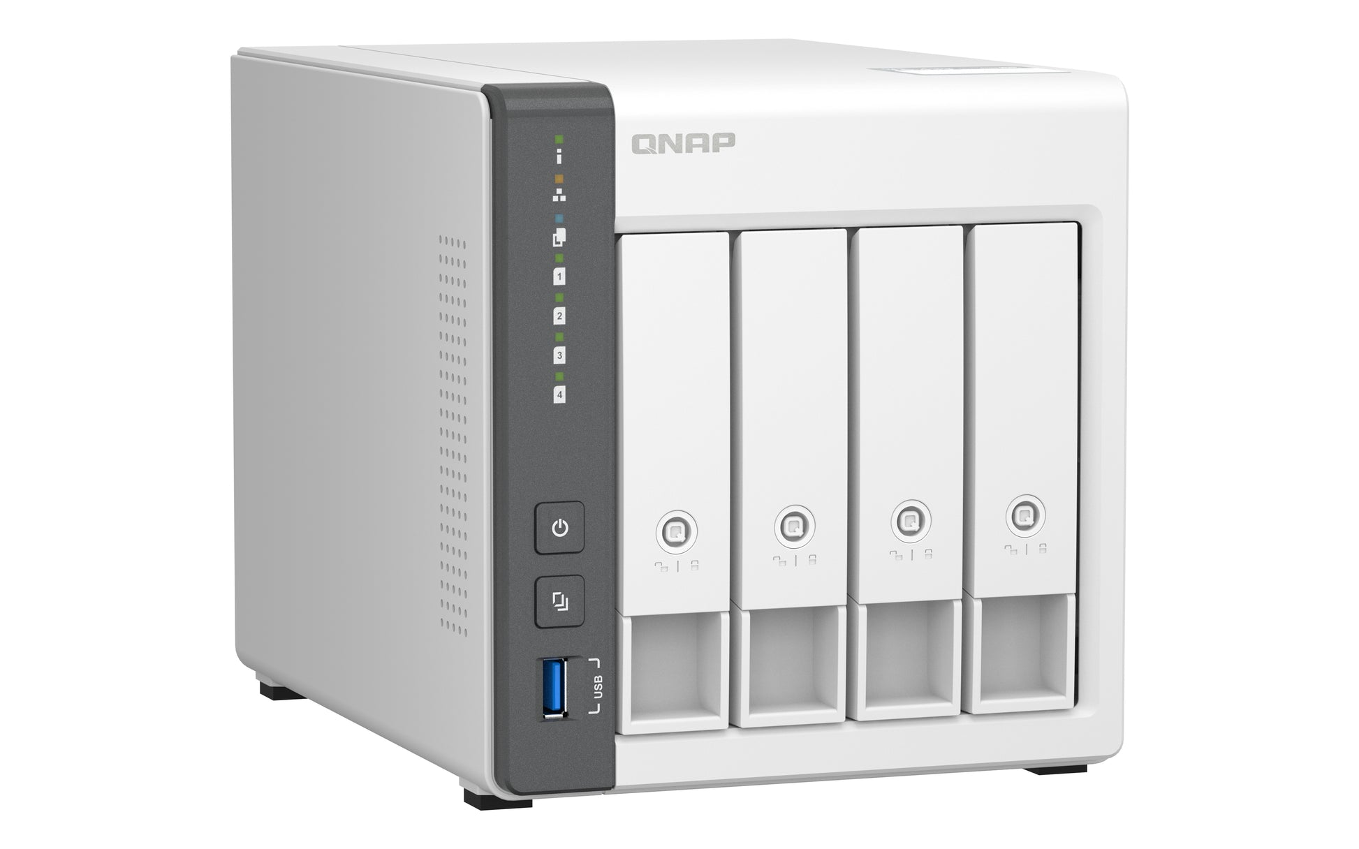 QNAP TS-433-4G NAS – 4 GB, 2,5 GbE, 1 GbE, 4 Einschübe