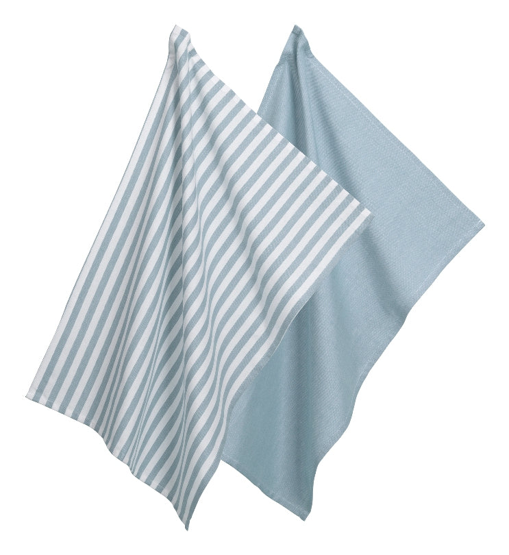 Kela Geschirrtuch CAJA – 50 × 70 cm, Blau, Baumwolle, 2er-Set