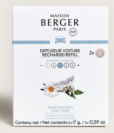 Maison Berger Paris Maison Berger Musc Cocoon – Duftkartusche, 2er-Pack