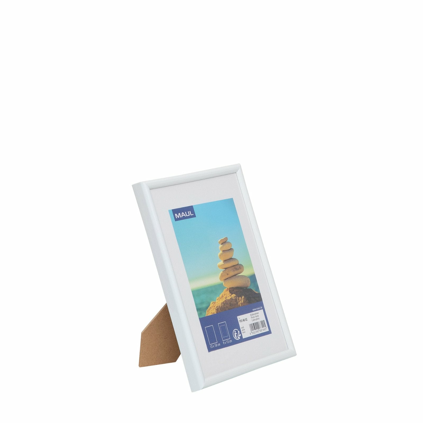 MAUL Bilderrahmen – für 13 × 18 cm – MDF & Kunststoff, Weiss