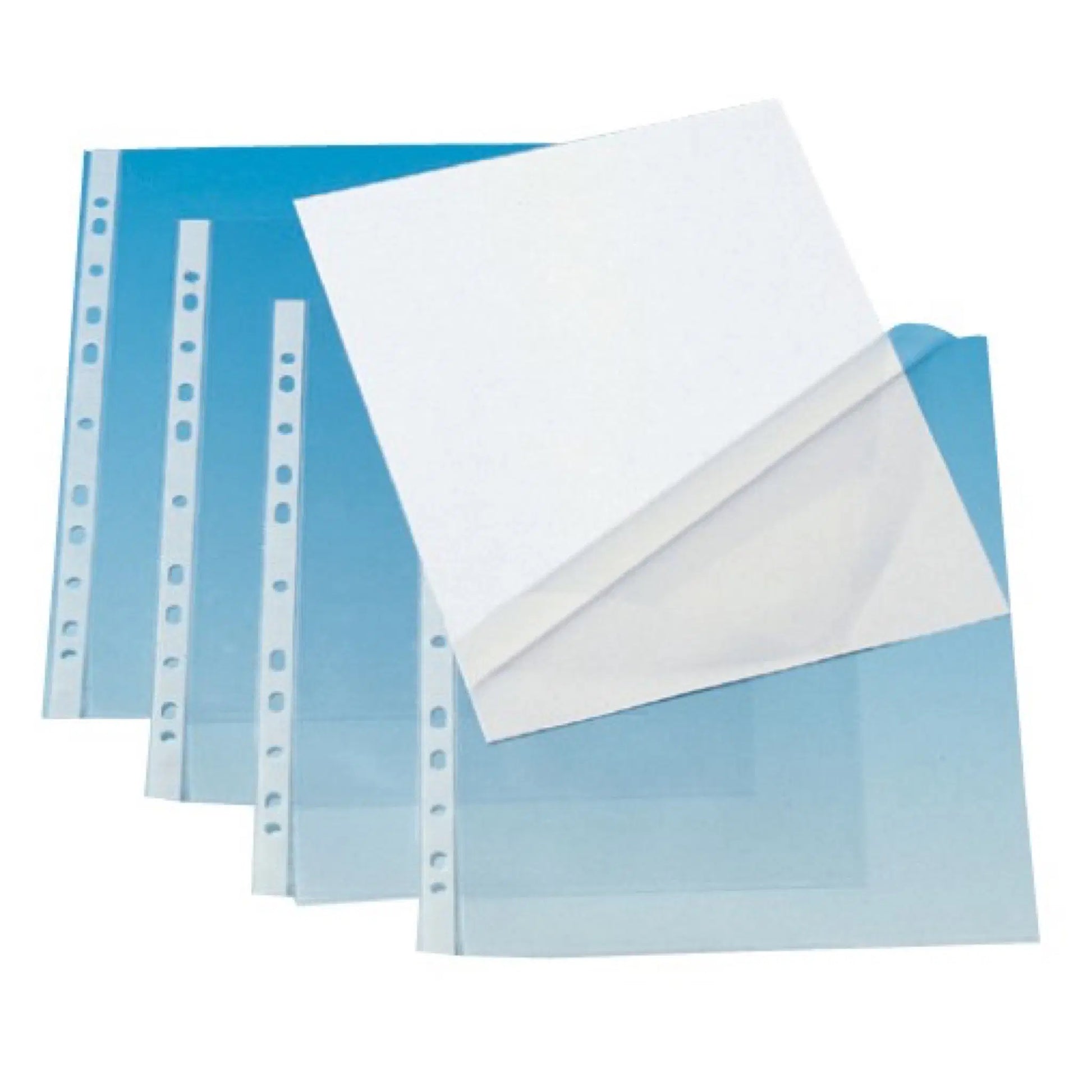 Q-CONNECT Sichtmappe A4 – transparent, Polypropylen, glänzend, 50 µm, 100er-Pack