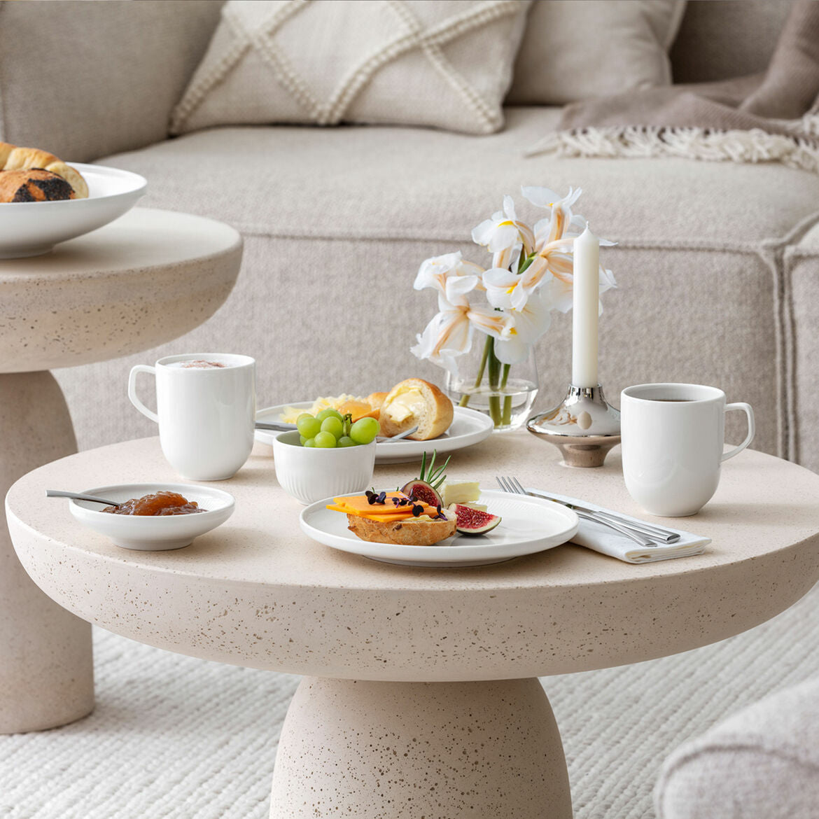 Villeroy & Boch Afina Becher – mikrowellenfest, weiss