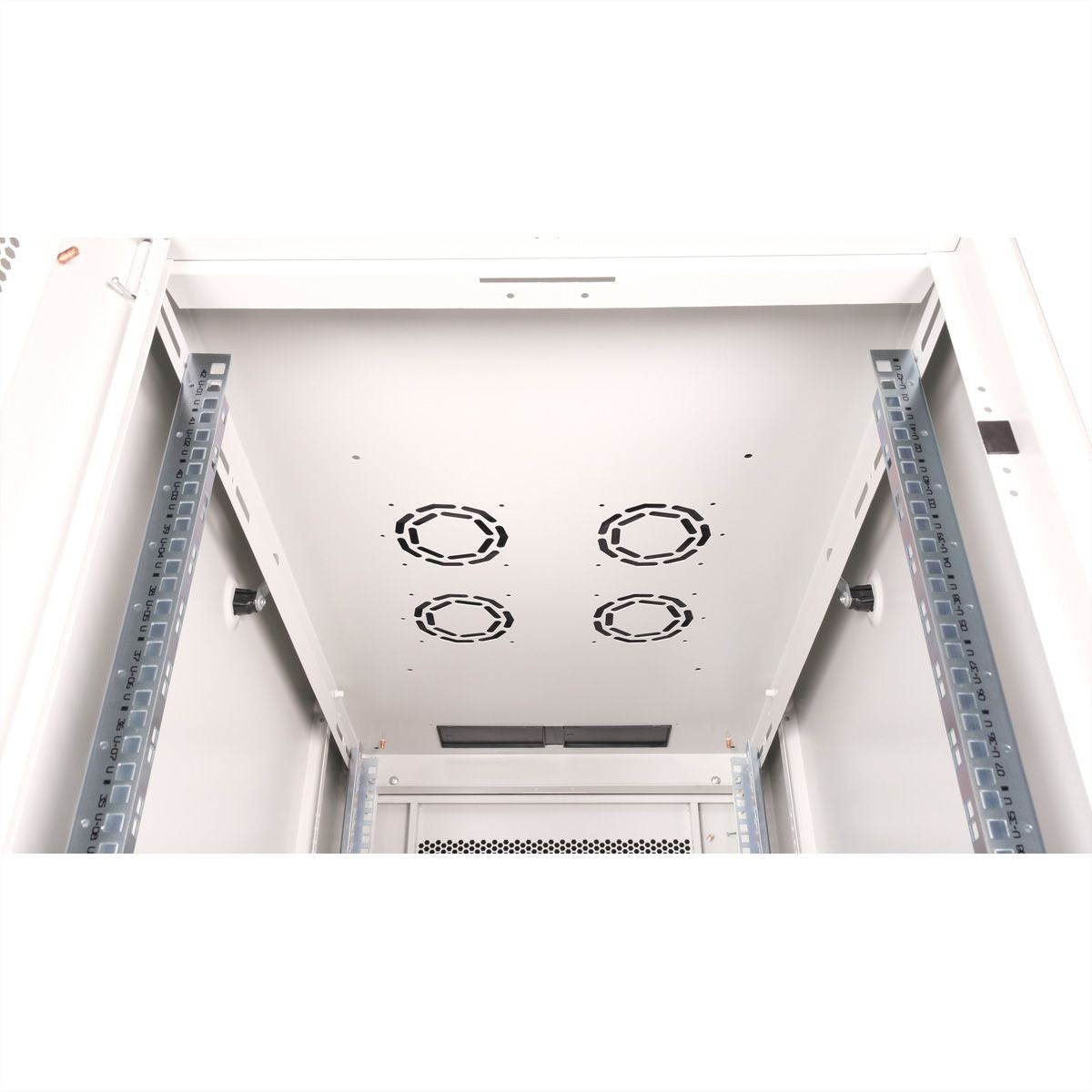 ROLINE Basic – 19" Netzwerkschrank 42U, IP20, abschliessbar, 600 × 1000 × 2010 mm, lichtgrau, Stahl