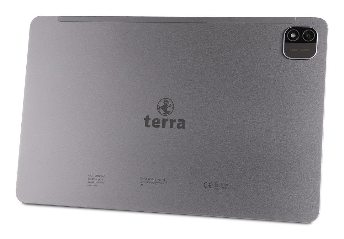 TERRA PAD 1201 – 12,6", 256 GB, 8 GB RAM, WLAN + 4G, Android 14