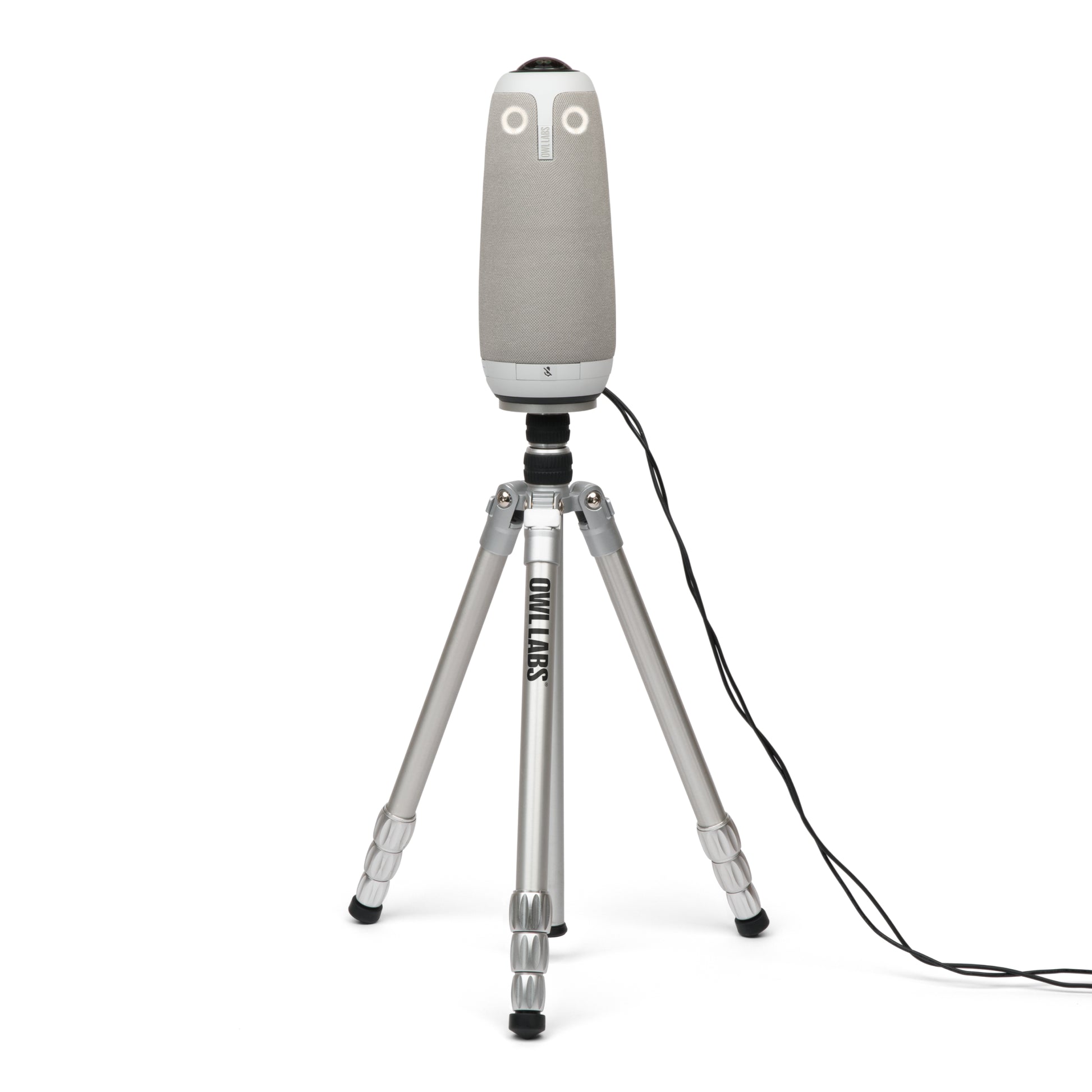 Owl Labs Meeting Owl Stativ – 3-Bein, 44,8 cm, 1/4" Montage, 360° – für Meeting Owl 3, Meeting Owl 4+ – Silber