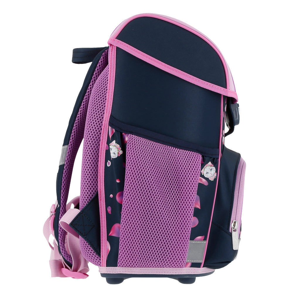 Herlitz Loop Plus – Schulrucksack, Blossom Dance, 17 l, 37×22×31 cm, ergonomisches Rückenpolster