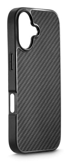 Black Rock Robustes Carbon Backcover – für Apple iPhone 17, PC+TPU, Schwarz