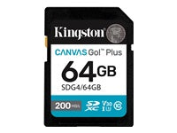 Kingston Technology Kingston Canvas Go Plus 200R Gen4 Allgemeines Speichergerät – 64 GB, SDXC UHS-I U3 V30, 200 MB/s