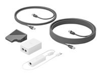 Logitech Cat5e Kit – Netzwerk-Appliance – Cat5e, 1× RJ-45 Ein/1× RJ-45 Aus, Max. Reichweite 40 m, Graphit