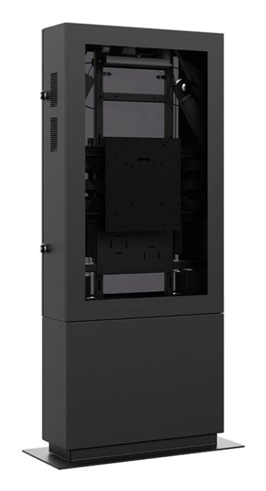 Hagor Bodenständer – 50–55" – Diebstahlsicherung, mit Belüftung – für Hochformat-Displays – SOPK 55, Schwarz