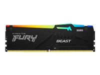 Kingston Technology Kingston FURY Beast – Arbeitsspeicher – 64 GB (2×32 GB), DDR5‑6000 CL36 DIMM, RGB, 1,35 V