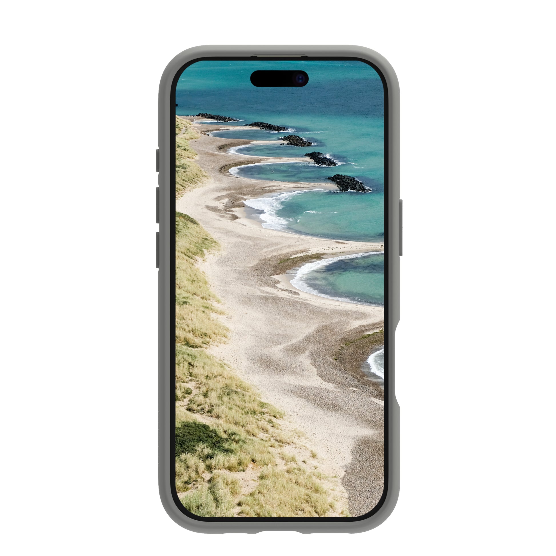 dbramante1928 Grenen Backcover – für Apple iPhone 16 Pro Max, MagSafe, Kunststoff, Titan, bis 2 m sturzsicher