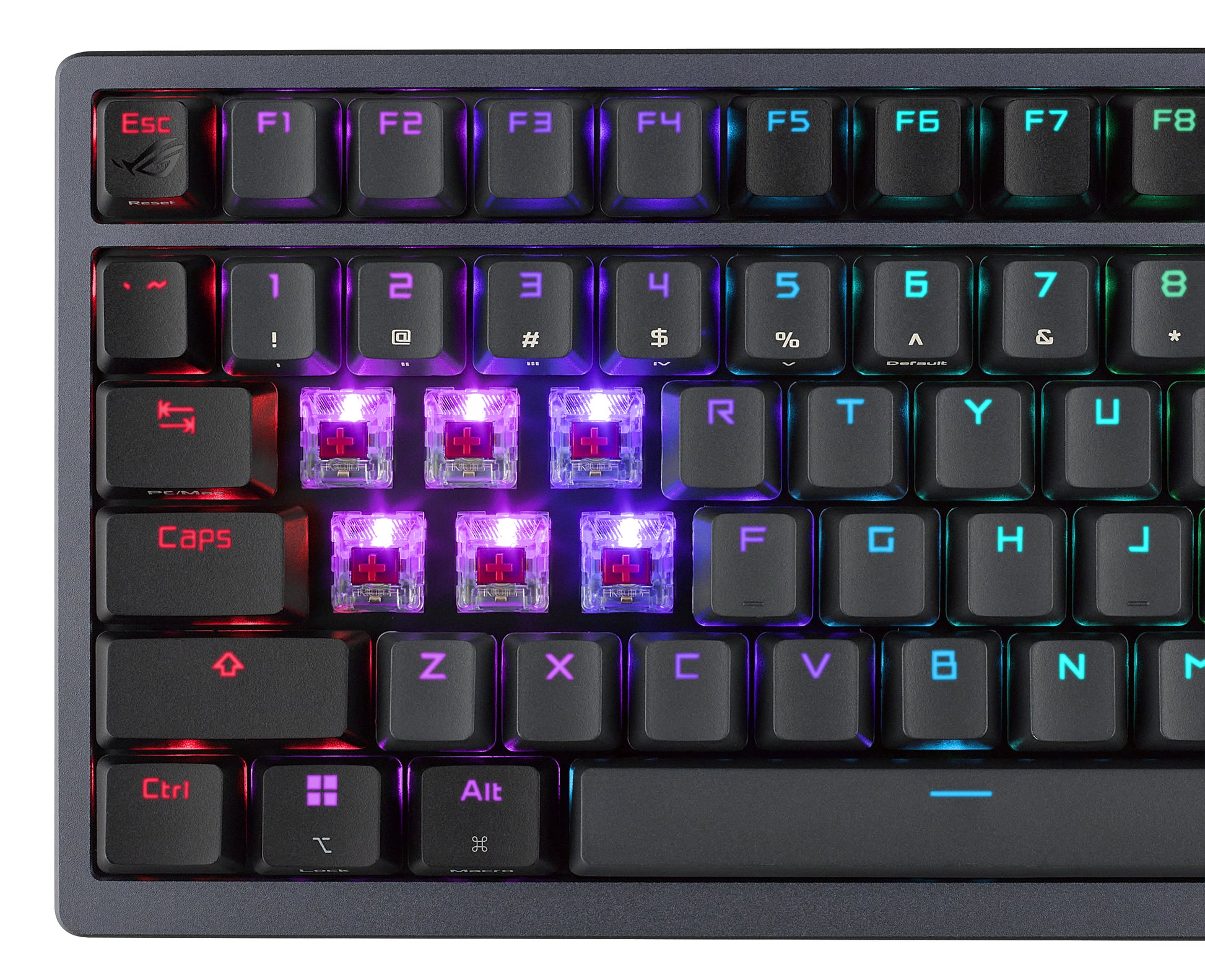 ASUS ROG Azoth – Gaming-Tastatur 75% – Mechanisch, RGB – Bluetooth & 2,4 GHz (USB-A Empfänger)