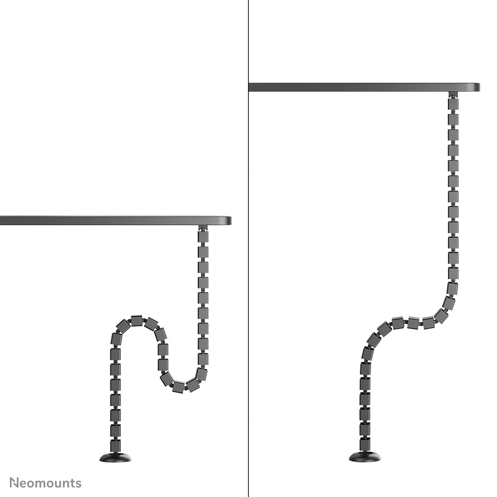 Neomounts ADS06-130BL Kabelführung – höhenverstellbar, schwarz, Kunststoff, B 994 × H 1292 × T 32 mm
