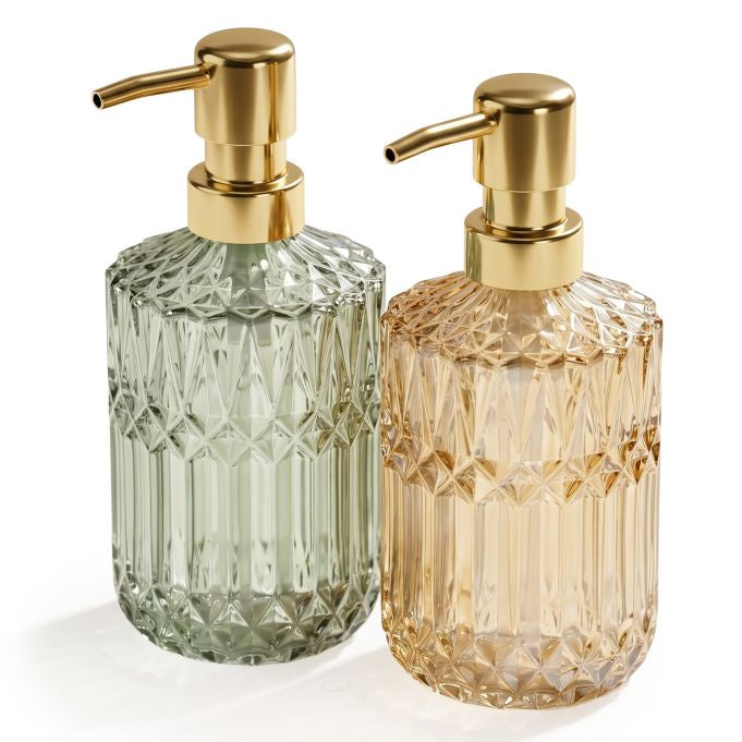 Relaxdays Seifenspender – Glas, 400 ml