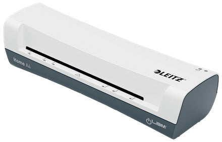 Leitz iLAM Home Laminiergerät A4 – 2-Rollen, 75–125 µm, 3 Min. Aufheizzeit, 300 mm/min, Weiss