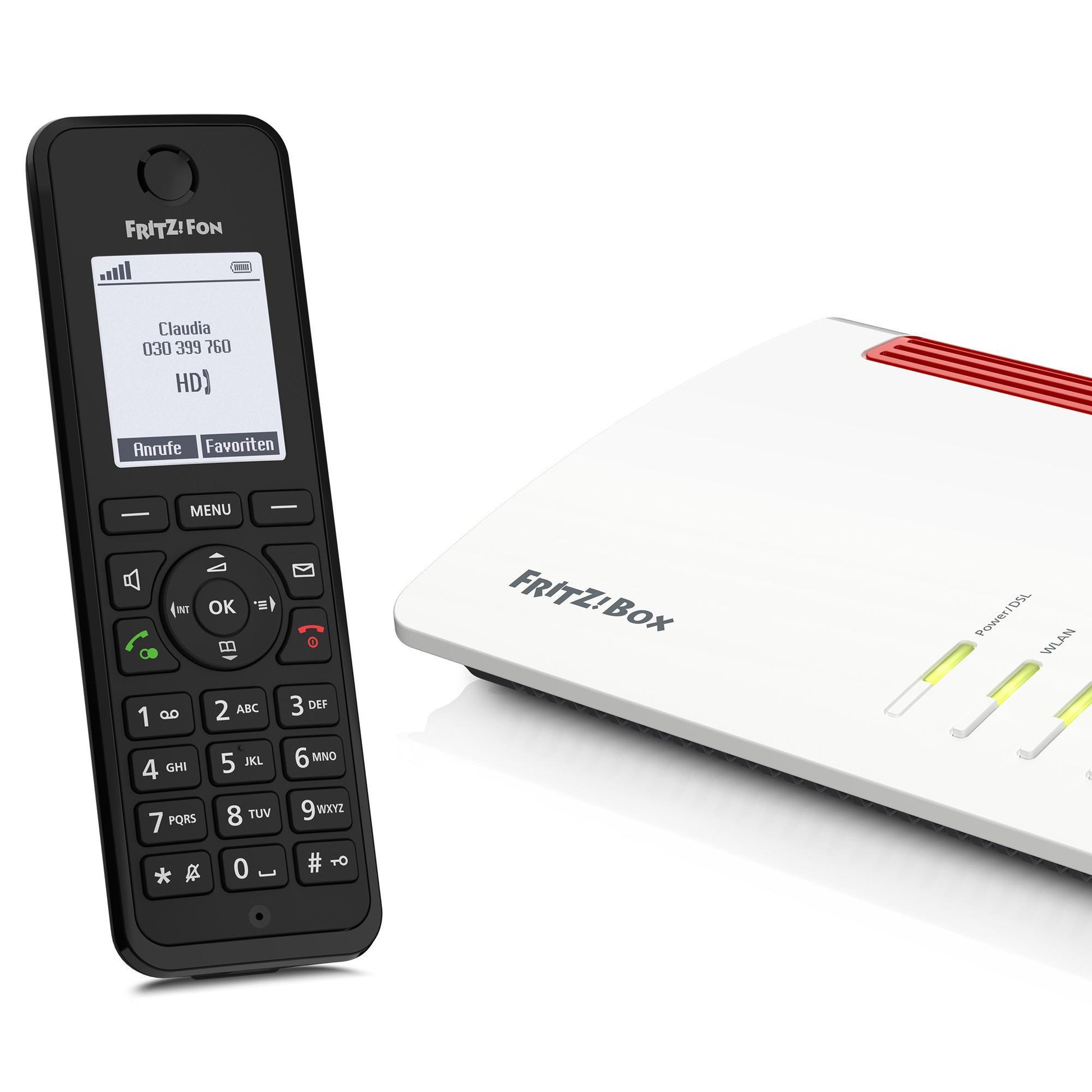 FRITZ! AVM FRITZ Fon M3 – DECT-Telefon nur Mobilteil, mit Anrufbeantworter, Freisprechen, schwarz