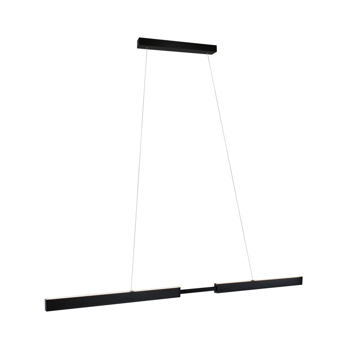 Paulmann Pendelleuchte Aptare – 180 × 90–150 cm, 1800 lm, 45 W, 2700 K, dimmbar, für ZigBee 3.0, schwarz