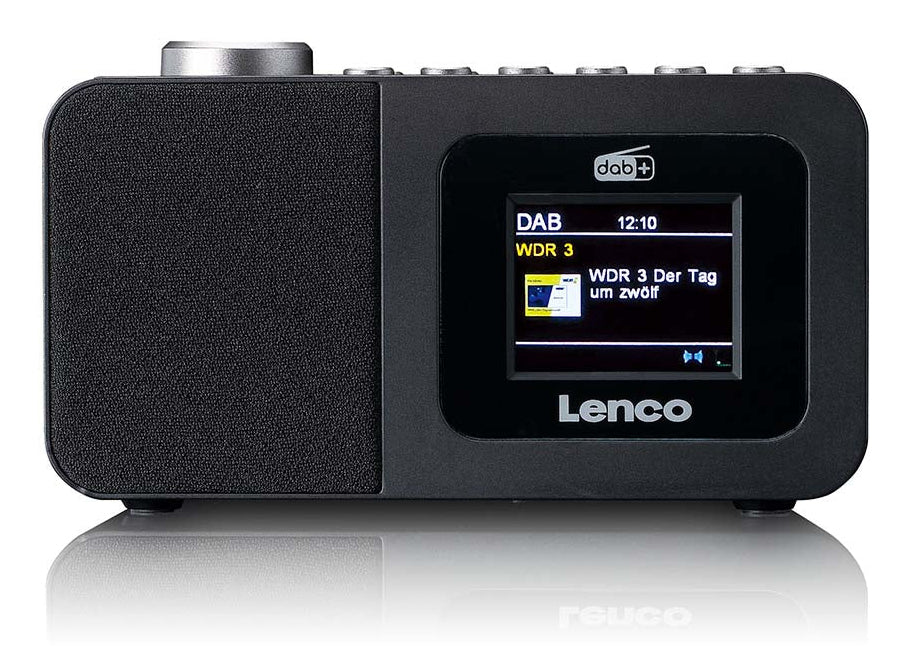 Lenco CR-625BK – DAB+/FM Radiowecker, Bluetooth, Qi-Laden – Schwarz
